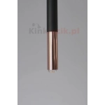 kinkiecikpl lampa wisząca Slimi S nero/rose gold ORLICKI