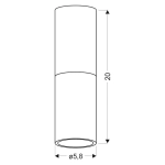 kinkiecik.pl TUBA CZARNO ZŁOTA CANDELLUX 2282688