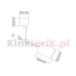 kinkiecikpl Plafon Stick nero ORLICKI