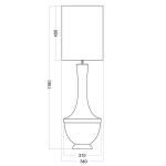 Lampa podłogowa TROYA ROUGE L232270302 4concepts L232270302 - zdjęcie 2