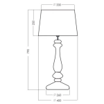 Lampa stołowa VERSAILLES COPPER L204261250 4concepts L204261250 - zdjęcie 2