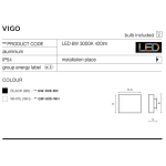 Kinkiet Vigo AZ2203 AZZARDO IP54