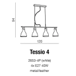 Lampa wisząca Tessio 4 AZ1282 AZZARDO