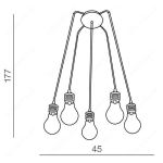Lampa wisząca OTUS 5 AZ1645 AZZARDO