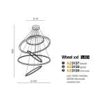 Lampa wisząca WHEEL XXL AZ3137 AZZARDO