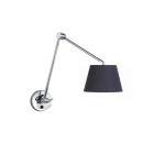 Kinkiet ADAM WALL S BLACK AZ1843+AZ2600 śr. 26cm AZZARDO