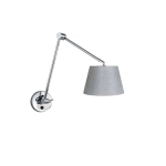 Kinkiet ADAM WALL S grey AZ1843+AZ2604 śr. 36cm AZZARDO