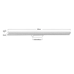 Kinkiet Aqua 92 cm biały IP44 LED CCT LP-987/1W L WH Light Prestige