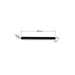 Kinkiet Bodo 40 cm czarny IP54 LED CCT LP-789/1W 40 BK Light Prestige