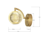 Kinkiet Brillant złoty LED CCT LP-3303/1W GD Light Prestige