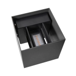 Kinkiet elewacyjny Milda Kubi IP44 - Nordlux, antracyt 2418331050