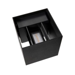 Kinkiet elewacyjny Milda Kubi IP44 - Nordlux, czarny 2418331003