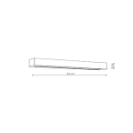 Kinkiet Ibros 93 cm biały IP44 LED CCT GS-LWA-12W WH CCT LIGHT PRESTIGE