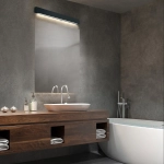 Kinkiet Ibros 93 cm czarny IP44 LED CCT GS-LWA-12W BK CCT LIGHT PRESTIGE
