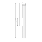 Kinkiet Linea LED CCT IP44 złoty LP-0510/1W-61 GD LIGHT PRESTIGE
