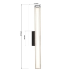Kinkiet Linea LED CCT IP44 czarny LP-0510/1W-61 BK LIGHT PRESTIGE