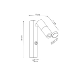 Kinkiet Miri biały LED LP-1507/1W WH Light Prestige
