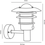 kinkiet zewnętrzny Lonstrup 22 Sensor Wall light Galvanized 71432031 Nordlux