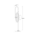 Kinkiet Plato transparentny LED CCT LP-0301/1W TR Light Prestige