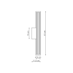 Kinkiet Vena 60 cm złoty LED CCT LP-1010/1W-60 GD Light Prestige