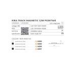 Alfa Kira Track Magnetic 12W POINTS60 3000K (black) AZ4595 AZZARDO