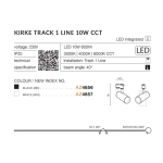 Kirke Track 1Line 10W CCT (black) AZ4656 AZZARDO
