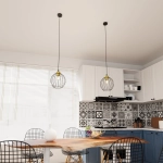 Lampa wisząca NANDO 1 BL GOLD 1368/1 EMIBIG Lighting