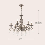 Lampa wisząca Grace RC247-PL-06-R Maytoni - zdjęcie dodatkowe 3