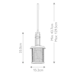 Mała lampa wisząca Ahrendale – 1 źródło światła KL-AHRENDALE-MP Elstead Lighting