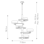 Żyrandol Aleeka – 5 źródeł światła KL-ALEEKA5A Elstead Lighting