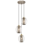 Lampa wisząca Asher II – 3 źródła światła KL-ASHER-3PC-AP Elstead Lighting
