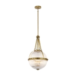 kinkiecik.pl Lampa wisząca Aster – 3 źródła światła – Naturalny mosiądz KL-ASTER-P-NBR Elstead Lighting