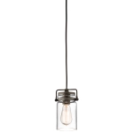 kinkiecik.pl Mała lampa wisząca Brinley – 1 źródło światła – Stary brąz KL-BRINLEY-MP-OZ Elstead Lighting