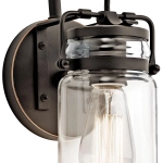 Kinkiet Brinley – 1 źródło światła – Stary brąz KL-BRINLEY1-OZ Elstead Lighting