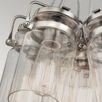 Lampa wisząca Brinley – 6 źródeł światła – Szczotkowany nikiel KL-BRINLEY6-NI Elstead Lighting
