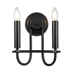 Kinkiet Capitol Hill – 2 źródła światła – Czarny KL-CAPITOL-HILL2-BLK Elstead Lighting
