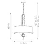 Lampa wisząca Celestial – 3 źródła światła KL-CELESTIAL-3P Elstead Lighting