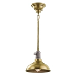 kinkiecik.pl Mała lampa wisząca Cobson – 1 źródło światła – Naturalny mosiądz KL-COBSON-MP-BR Elstead Lighting