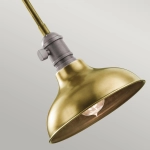 Mała lampa wisząca Cobson – 1 źródło światła – Naturalny mosiądz KL-COBSON-MP-BR Elstead Lighting