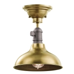 Mała lampa wisząca Cobson – 1 źródło światła – Naturalny mosiądz KL-COBSON-MP-BR Elstead Lighting