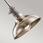 Mała lampa wisząca Cobson – 1 źródło światła – Polerowany nikiel KL-COBSON-MP-PN Elstead Lighting