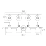 Kinkiet Cora – 4 źródła światła KL-CORA4-BATH Elstead Lighting