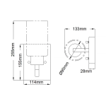 Kinkiet Deryn – 1 źródło światła – Postarzana antyczna szarość KL-DERYN1-DAG Elstead Lighting
