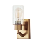Kinkiet Deryn – 1 źródło światła – Naturalny mosiądz KL-DERYN1-NBR Elstead Lighting