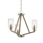 Żyrandol Deryn – 3 źródła światła – Postarzana antyczna szarość KL-DERYN3-DAG Elstead Lighting