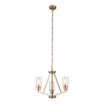 Żyrandol Deryn – 3 źródła światła – Naturalny mosiądz KL-DERYN3-NBR Elstead Lighting