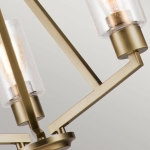 Żyrandol Deryn – 3 źródła światła – Naturalny mosiądz KL-DERYN3-NBR Elstead Lighting
