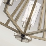 Żyrandol Deryn – 5 źródeł światła – Postarzana antyczna szarość KL-DERYN5-DAG Elstead Lighting