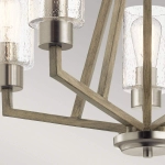 Żyrandol Deryn – 5 źródeł światła – Postarzana antyczna szarość KL-DERYN5-DAG Elstead Lighting