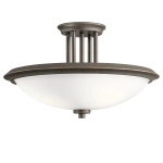 Półplafon Dreyfus – 3 źródła światła – Stary brąz KL-DREYFUS-SFOZ Elstead Lighting